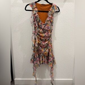 Zara Multicolor Floral Mini Dress